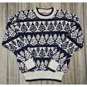 Vintage Wynbrooke Woodlands Old Man Sweater Sz Medium Made In USA 90’s Grandpa